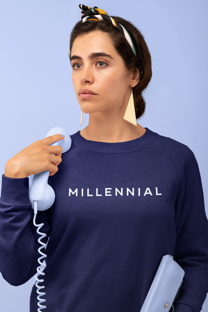 Millenial Organic Sweatshirt –Gender Neutral